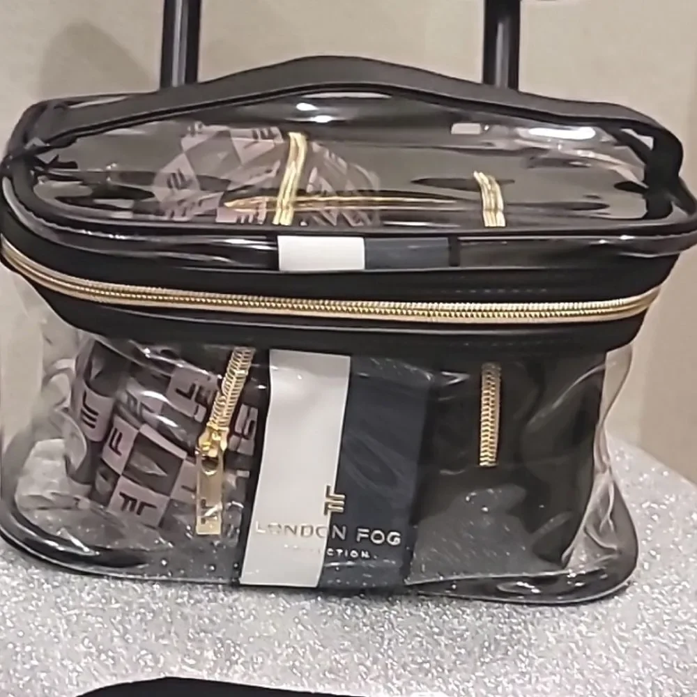 London Fog 3-Piece Nested‎ Cosmetic Travel Bags